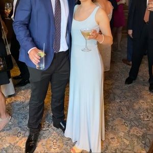 Bella Bridesmaids Amsale Dress in Ice Size 4